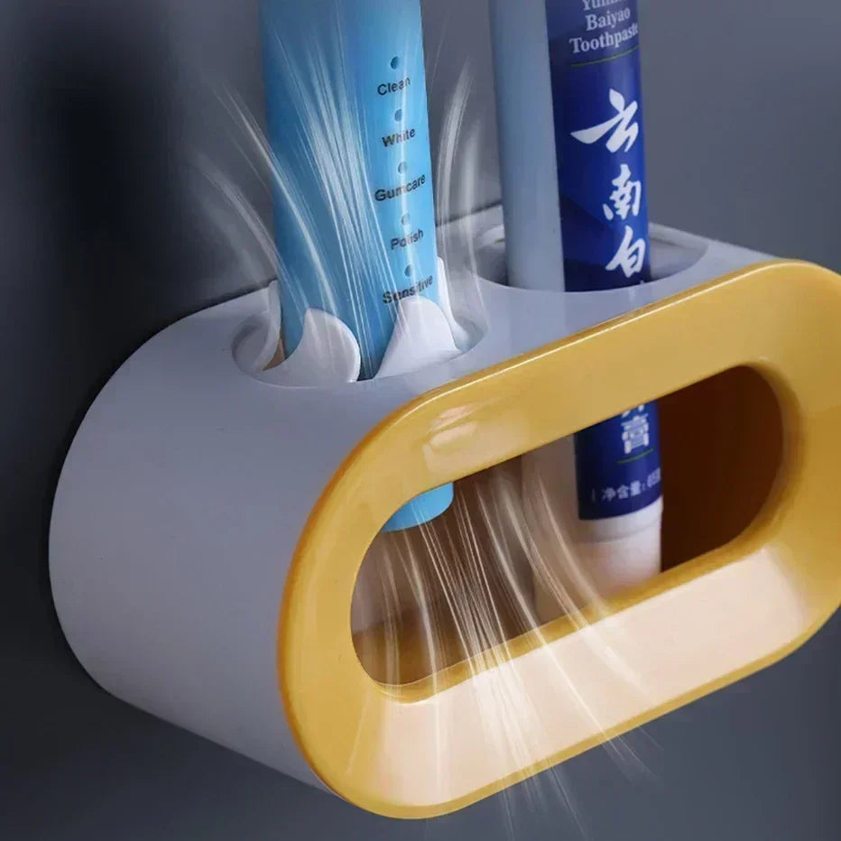 Bathroom Toothbrush Holder Wall Mount Bathroom Organizer Double Single Hole Self Adhesive Tooth Brush  Accessories Space Saving