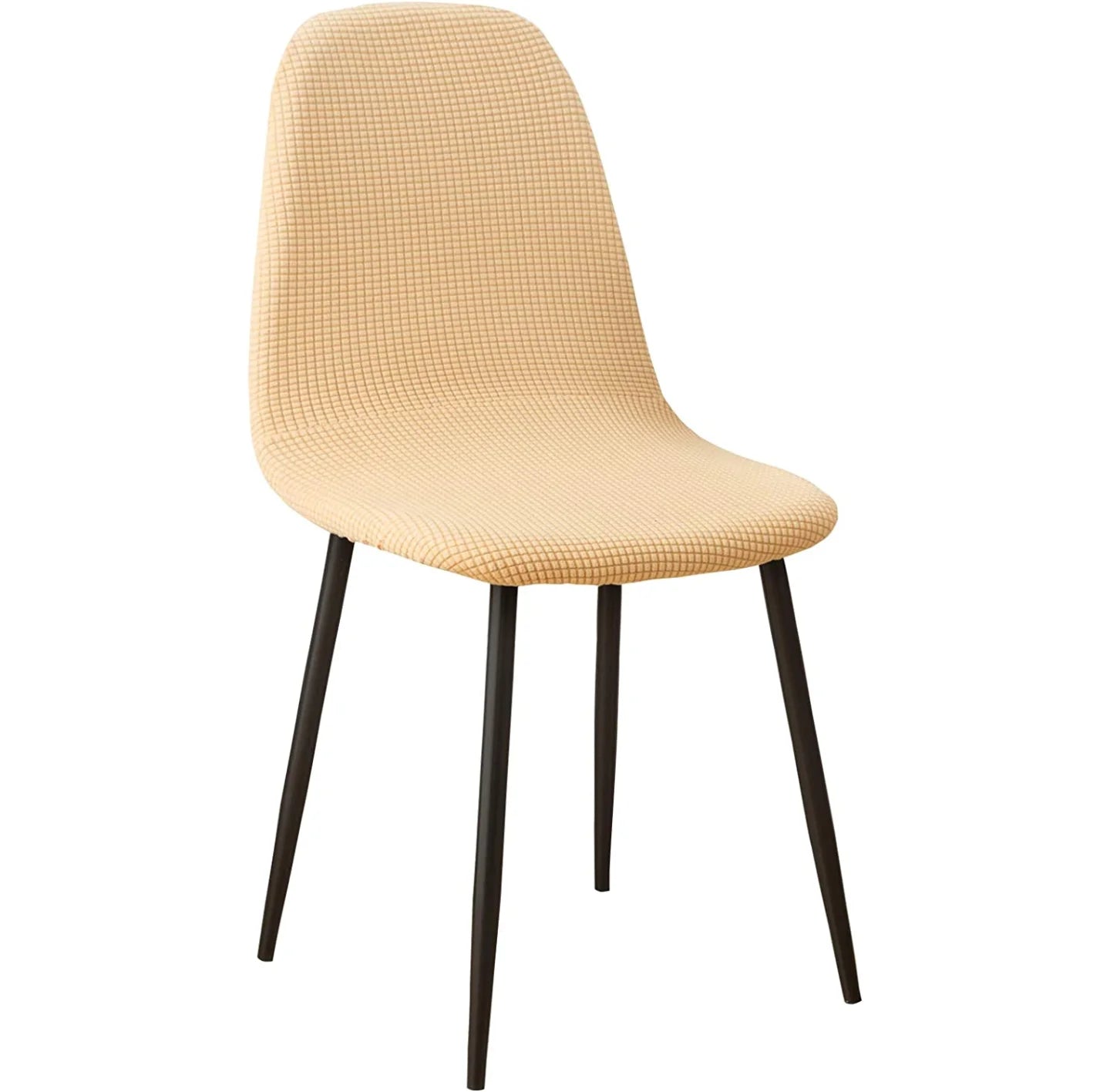 Jacquard Waterproof Shell Chair Cover Short Back Scandinavian Chair Covers Adjustable Dining Room Seat Covers for Bar Party