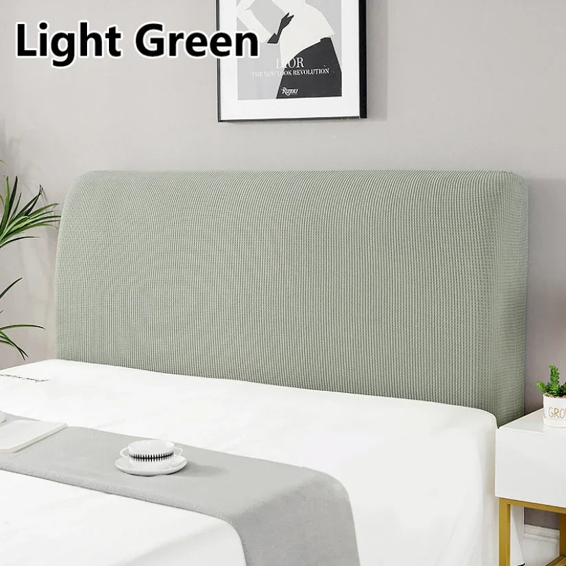 Simple Bedside Cover Elastic Thicken Protection Headboard Case Dust-Proof Nordic Bedroom Bed Cushion Cover House Decoration