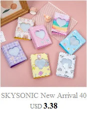 SKYSONIC New Arrival A5 Ring Notebook Jounral Cover INS Bandage Photocards Binder Collect Book Photo Cards Organzier Stationery