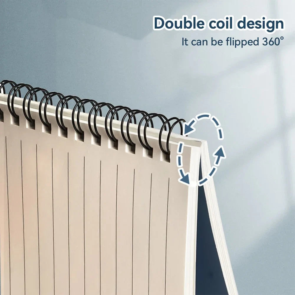 A5 B5 Vintage Spiral Notebook 40/80 Sheets Memo Journal Diary Notebook for Students Stationery Office Business School Supplies
