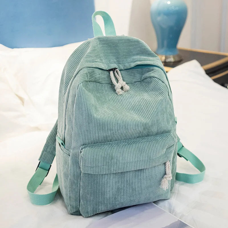 Kids School Bag, Personalized Toddler Backpack, Embroidered Name Child Book Bag, Corduroy Backpack for Birthday Gift, Diaper Bag