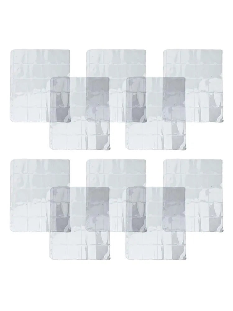 Page Coin Holder Sheet Clear Organization 1/10 Sheet For 50mm Coins For Coin Collection PVC Page Album Practical