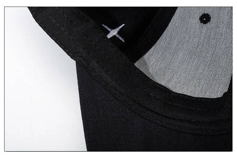 New Spring Style Sports Snapback Hat with Side - embroidered Water Drop and Cross Patterns. It's designed to make the face look