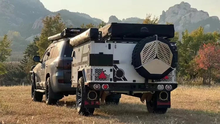 Customized Trailer Tent Camping Waterproof Foldable Tent For Camping Trailer Camper All Terrain Outdoor Family Camp