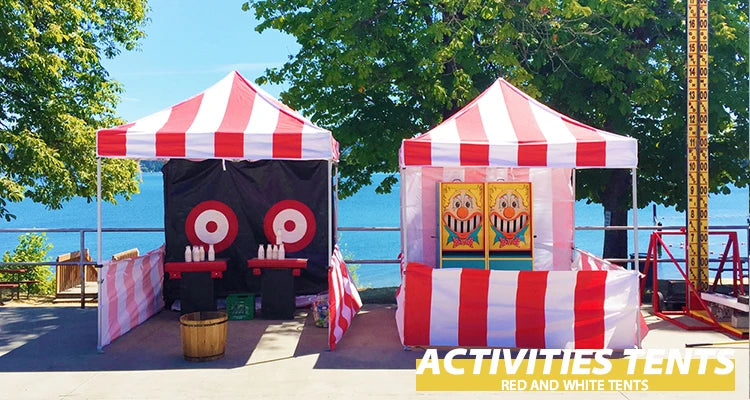 Red And White Bar Exhibition Event Party Tent 10x10
