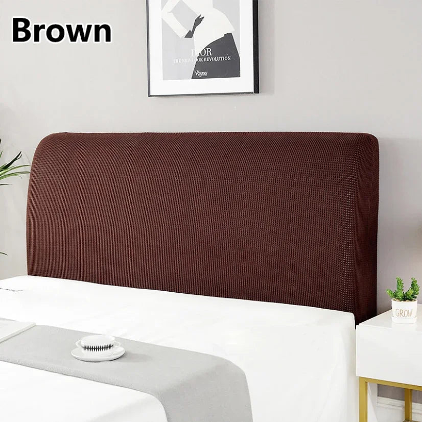 Simple Bedside Cover Elastic Thicken Protection Headboard Case Dust-Proof Nordic Bedroom Bed Cushion Cover House Decoration