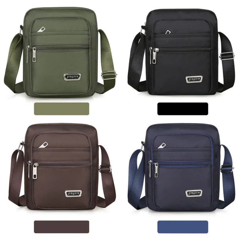 2023 Men Nylon Shoulder Bag Messenger Bag Casual Nylon Zipper Pocket Handbag Fashion Tote Travel Male Crossbody Bags New