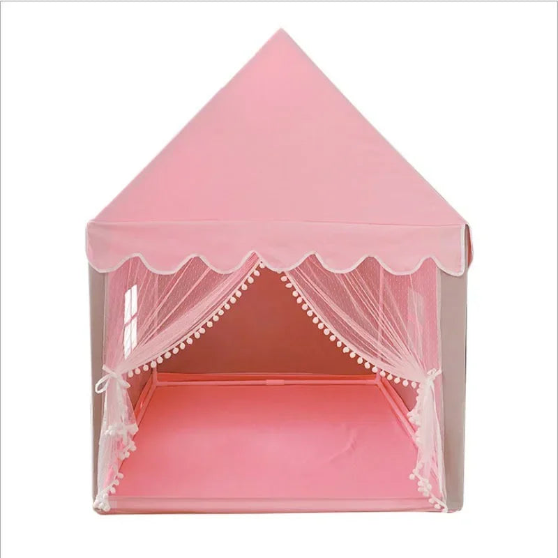 Portable Children's Tent Folding Kids Tents Tipi Baby Play House Large Girls Pink Princess Castle Child Room Decor Play Tent Toy