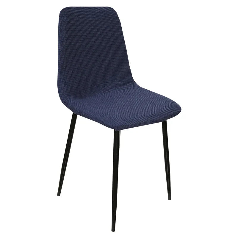 Jacquard Waterproof Shell Chair Cover Short Back Scandinavian Chair Covers Adjustable Dining Room Seat Covers for Bar Party