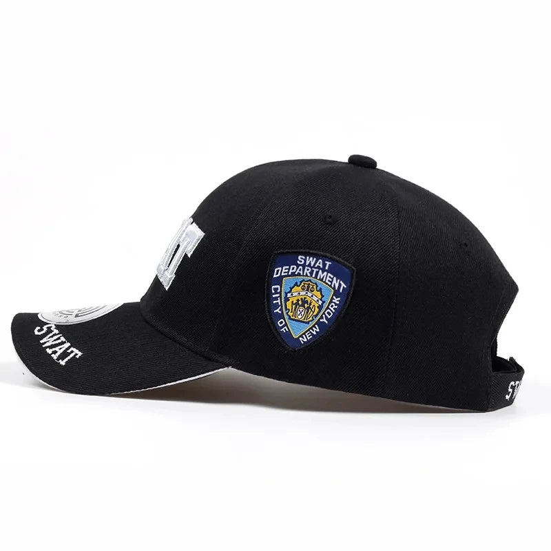 Sport Fashion SWAT Letter Embroidery Snapback Cap Unisex Spring and Autumn Outdoor Adjustable Casual Hats Baseball Caps