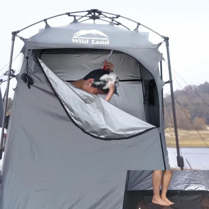 Automatic Speed Opening Single Tent Outdoors Portable Toilet Take Bath Change Clothes Windproof Multifunction Tents Ventilate