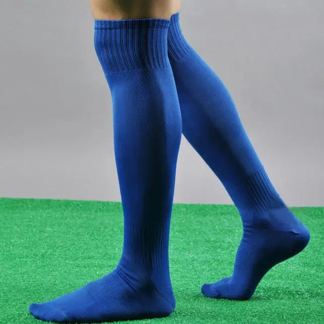 Football Socks Men'S Sports Soccer Socks Solid Color Over Knee Socks Casual Breathable Socks Men'S Training Socks Ball Socks