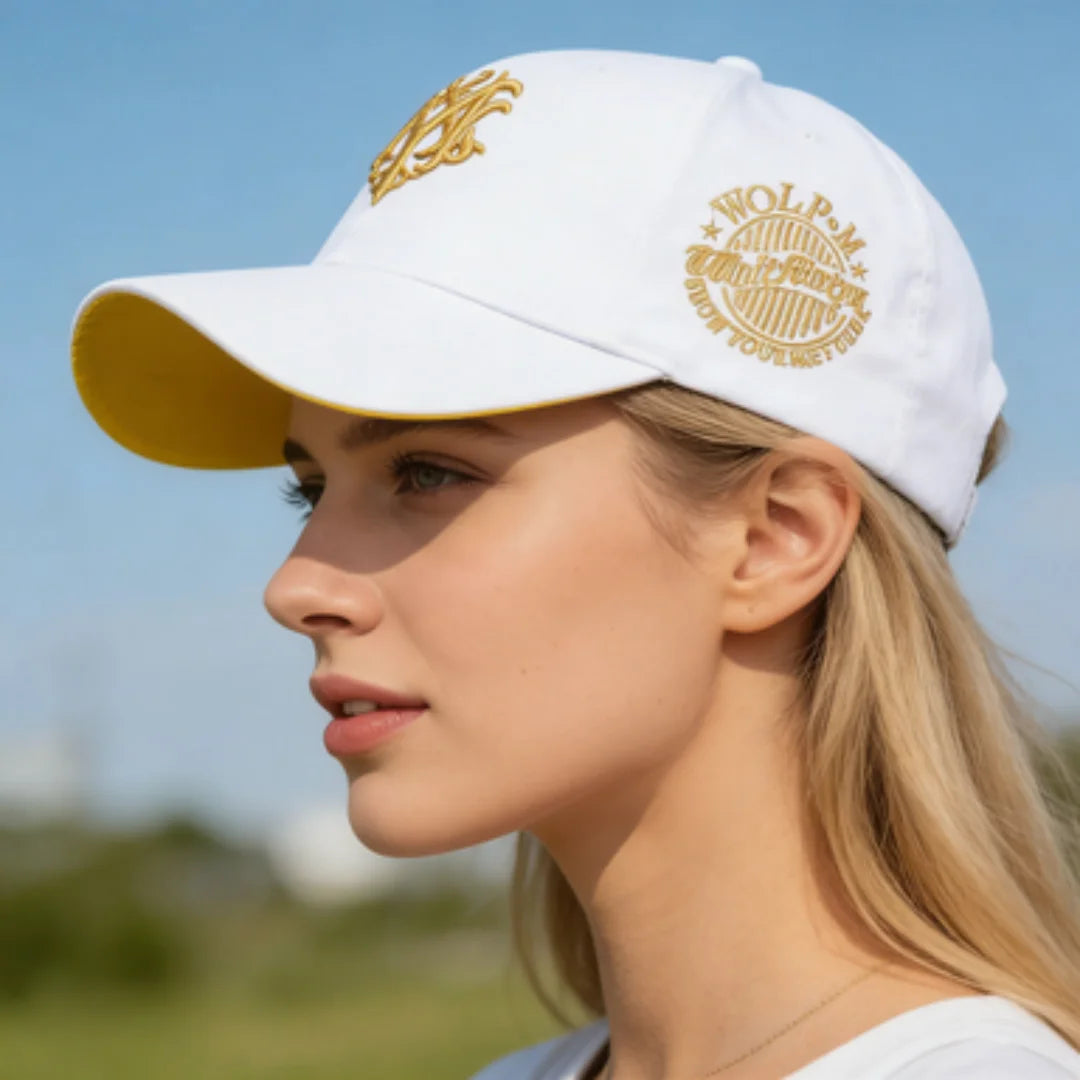 Vintage Gothic Embroidered "NY" Baseball Cap – Adjustable Cotton Snapback Hat for Men Women, Casual Outdoor Sun Hat
