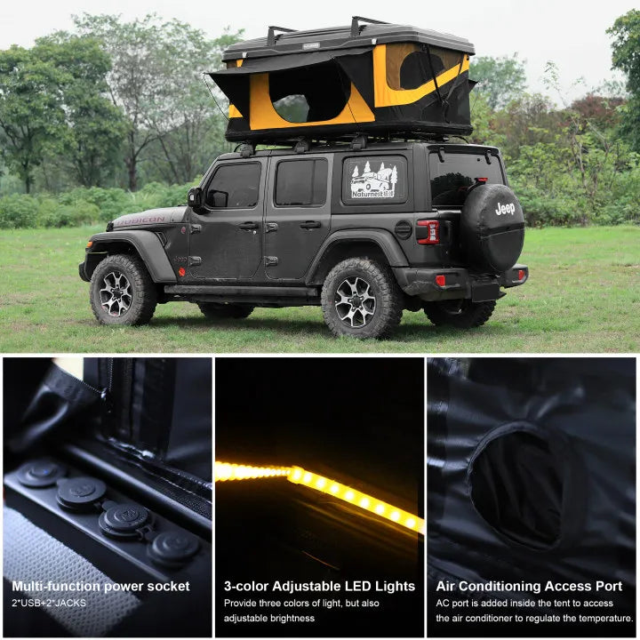 Factory Supply Reliable RTT Quick  Drying Car Roof Tent Large - Capacity Rooftop Tent Is Suitable for Outdoor Camping