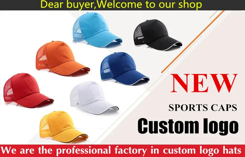 Custom snapback caps Outdoor sports hip hop flat hip hop hat for men Women Trucker caps 1 piece DIY logo Sun hats gorros