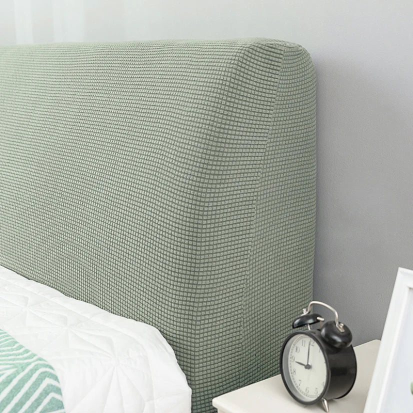Simple Bedside Cover Elastic Thicken Protection Headboard Case Dust-Proof Nordic Bedroom Bed Cushion Cover House Decoration