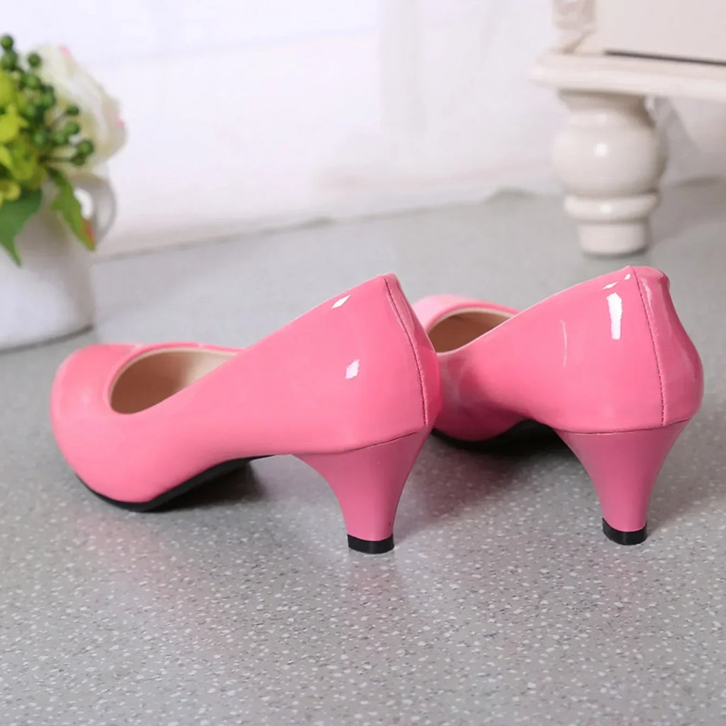 New Women High Heels Nude Shallow Mouth Pumps Fashion Shoes Office Work Party Shoes Ladies Wedding Shoes Solid Color Heels Women