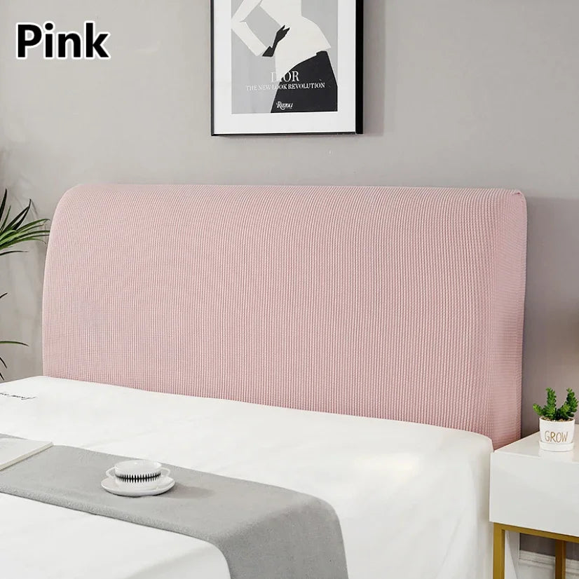 Simple Bedside Cover Elastic Thicken Protection Headboard Case Dust-Proof Nordic Bedroom Bed Cushion Cover House Decoration