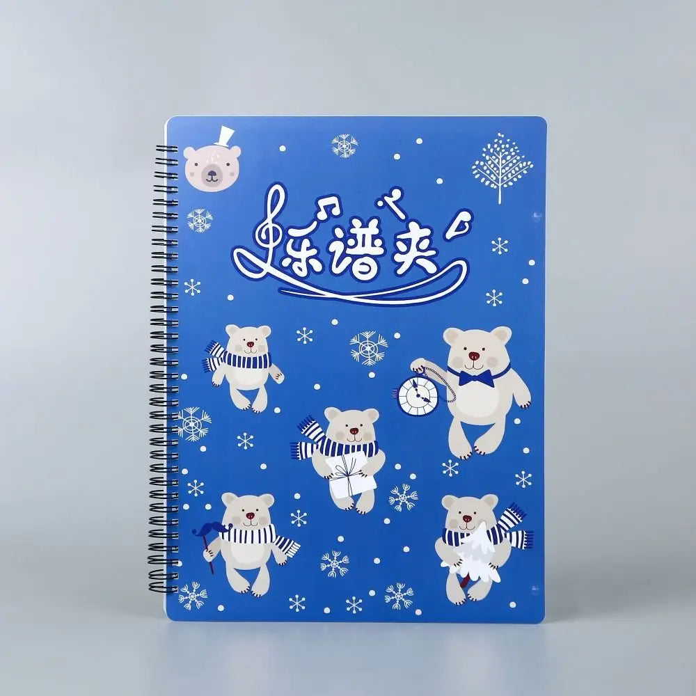 Cover Folder A4 Sheet Music Folder Fashionable Durable Loose Leaf Notebook Creative Waterproof Budget Binder Gift