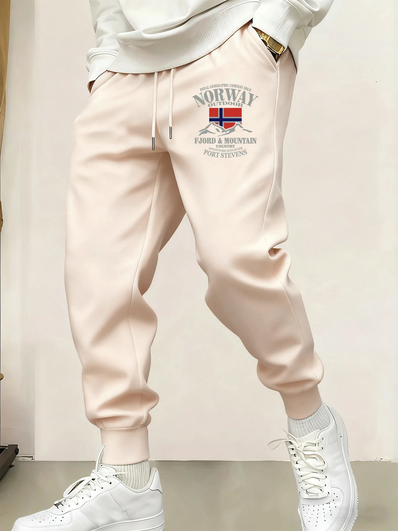 2025 New Male Sweatpant Trendy Multicolor Pants Norway Fjords And Mountains Print Casual  Pant Sports Jogging Unisex Britches