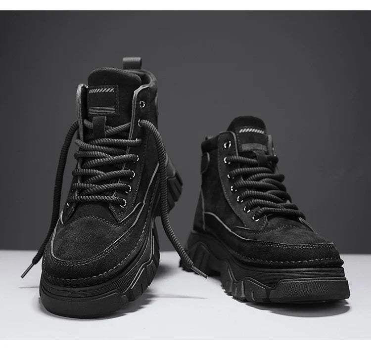 High-top boots, British workwear motorcycle shoes, versatile casual shoes, trendy outdoor shoes