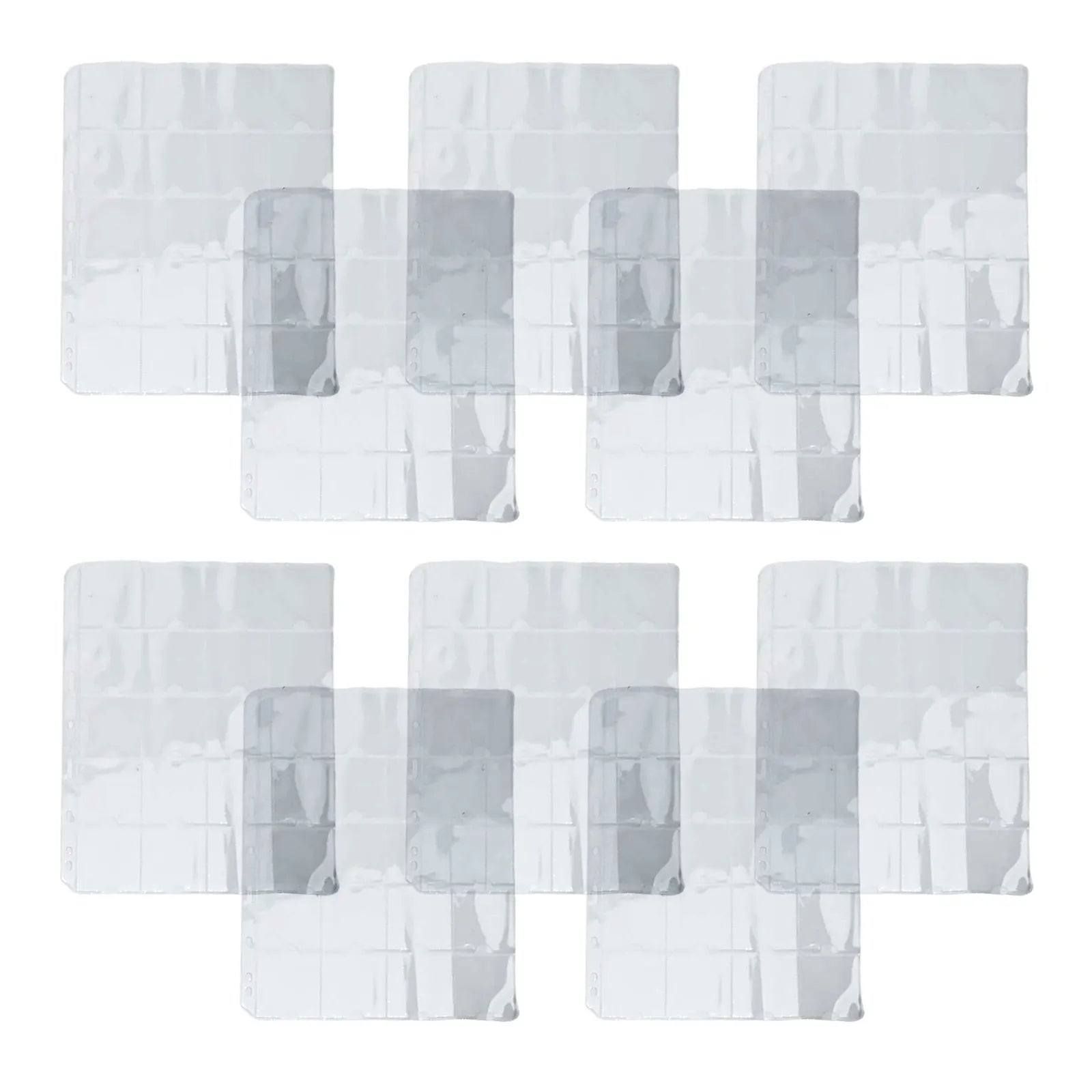 Page Coin Holder Sheet Clear Organization 1/10 Sheet For 50mm Coins For Coin Collection PVC Page Album Practical