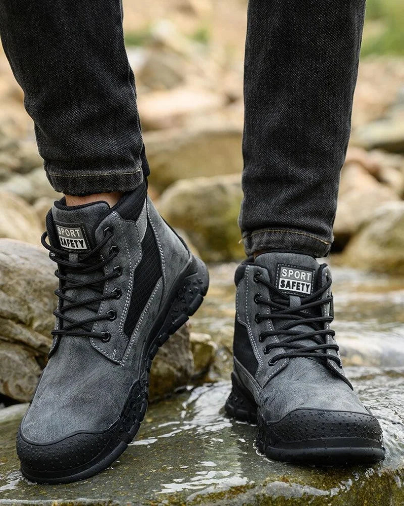 Thick-soled fashion breathable non-slip non-tired feet work shoes Safety protective shoes anti-smash anti-stabbing safety shoes
