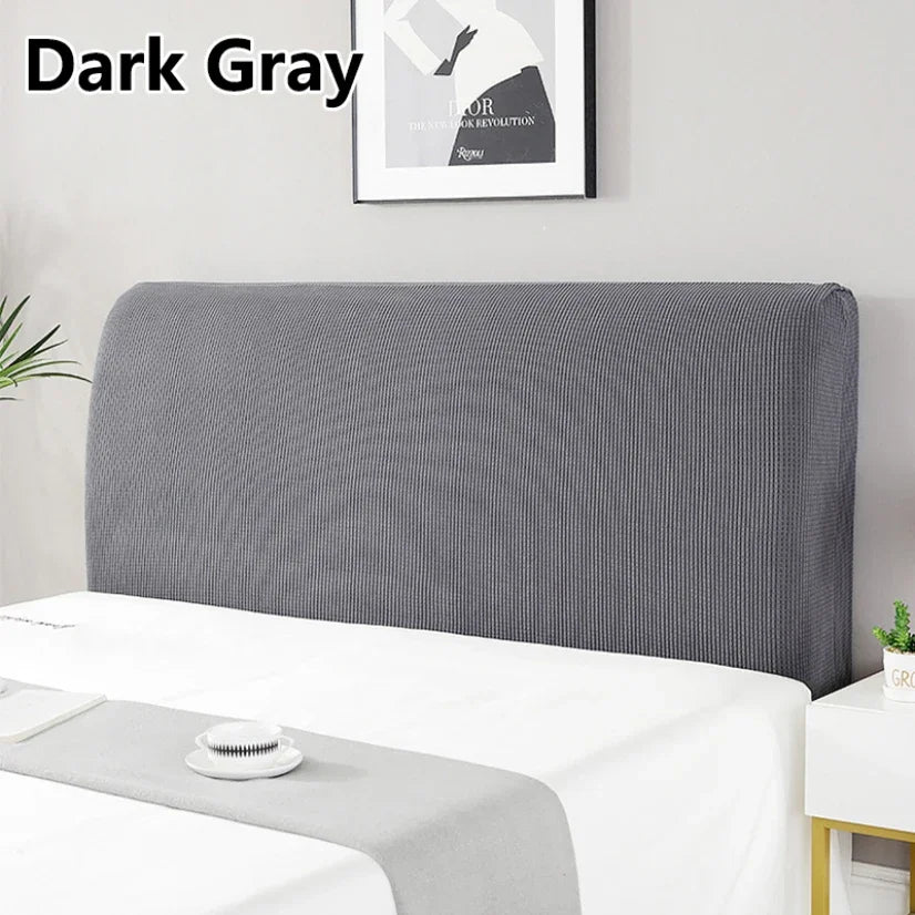 Simple Bedside Cover Elastic Thicken Protection Headboard Case Dust-Proof Nordic Bedroom Bed Cushion Cover House Decoration