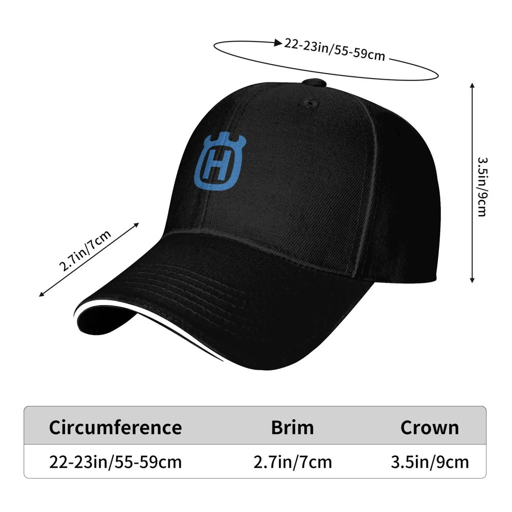 Husqvarna Print Baseball Caps Unisex Adjustable Sandwich Hat Vintage Outdoor Summer Travel Sun Snapback Cap Outlet