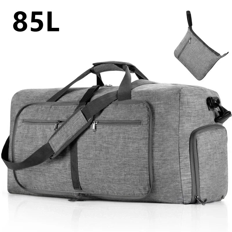 Large Capacity Travel Duffel Bag 85L Shoulder Sports Bag Women Waterproof Oxford Foldable Big Travel Bag Men Fitness Luggage sac