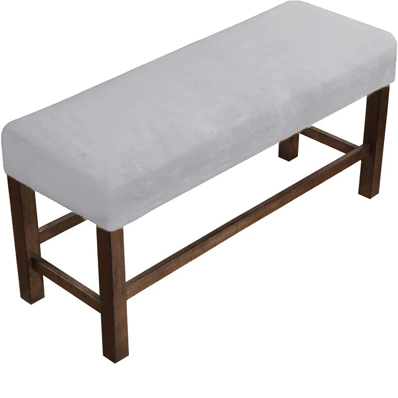 Velvet Soft Stretch Dining Room Spandex Elastic chair Bench Covers  Living Room Kitchen Bedroom Slipcover Seat Protector