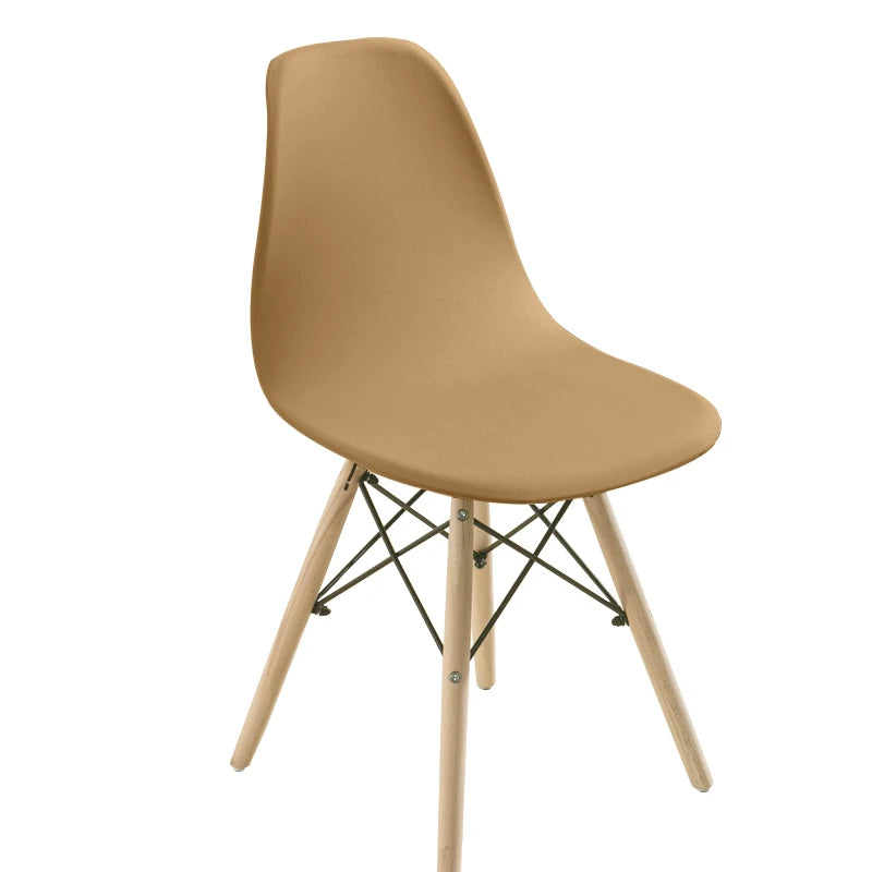 Solid Color Shell Chair Cover Stretch Cheap Short Back Chair Covers Printed Dining Seat Covers For Home Bar Hotel Party Banquet