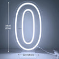 Glowing Numbers 0 to 9 LED Neon Lights 30cm  Numbers for Birthday Party Anniversary Event Home Bar Hotel Art Decoration