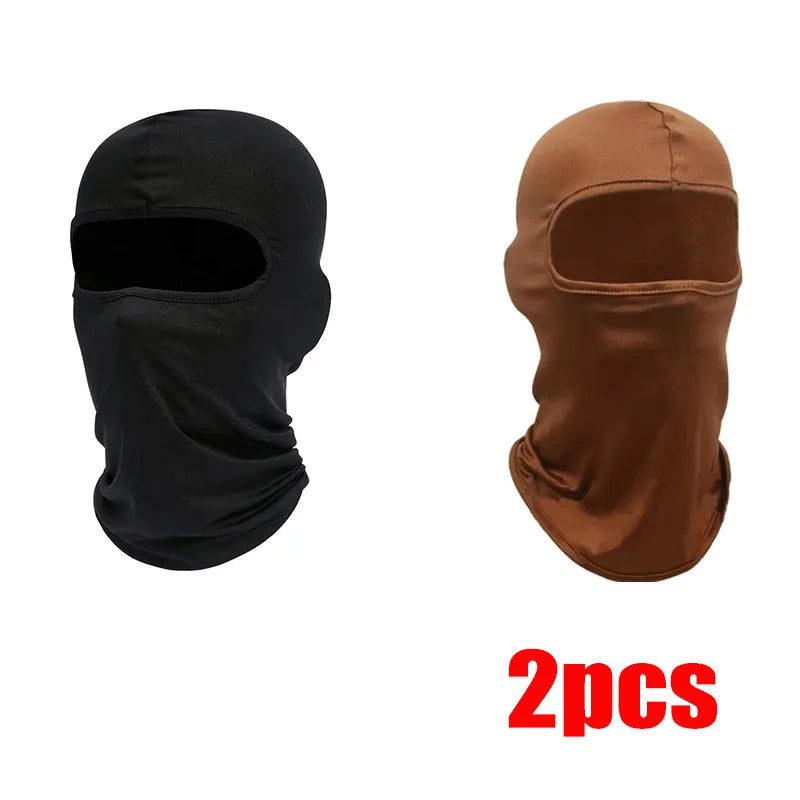 1/2pcs Ski Mask for Men Full Face Mask Balaclava Black Ski Masks Covering Neck Gaiter