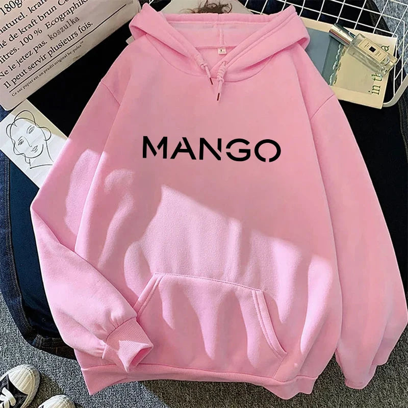 Casual  Womens Sweatshirts Printing Versatile Hooded Gym Sports Jogging Clothing Home Party Pullover Tops Y2k Street Fall Winter