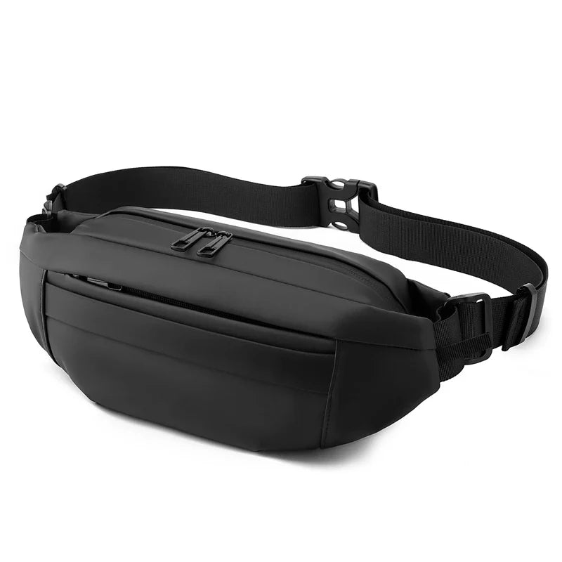 Quality Nylon Chest Pack Fashion Business Men Waist Bag 2024 New Male Fanny Pack Phone Bag Leisure Travel Shoulder Crossbody Bag