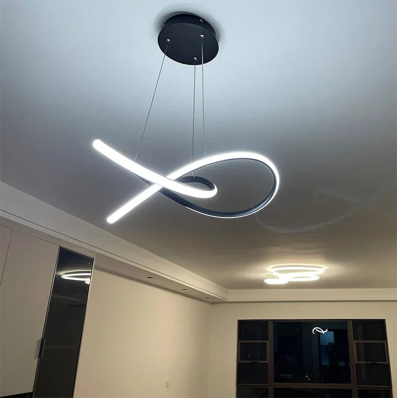 Modern Dining Room Pendant Lights Nordic LED Dining Table Ceiling Chandelier Living Room Home Indoor Bar Counter Hanging Lamp