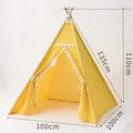 Kids Tent Teepee Tent For Children Portable Tipi Infantil House For Girl Cabana Boy Tents Decoration Carpet LED Lights