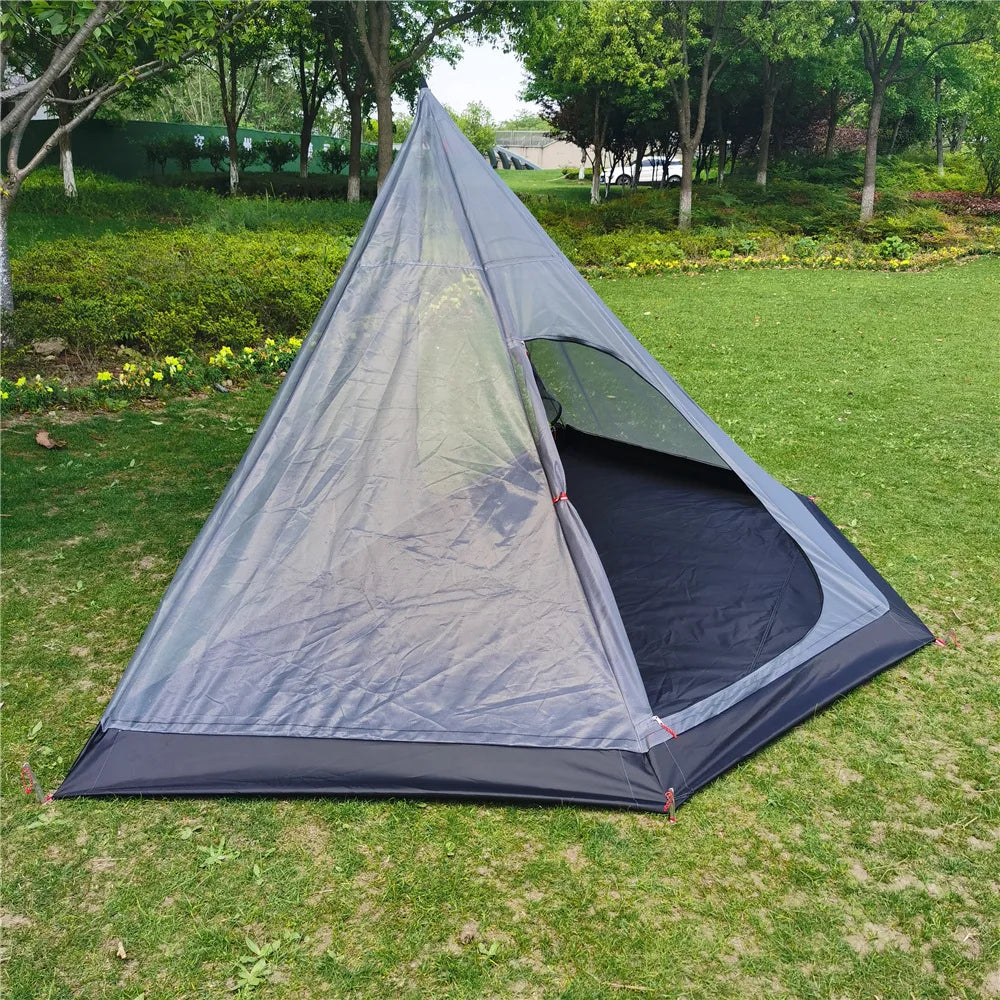 Pentagon and a half inner tent Tingxue 400 rodless portable pyramid camping outdoor tent