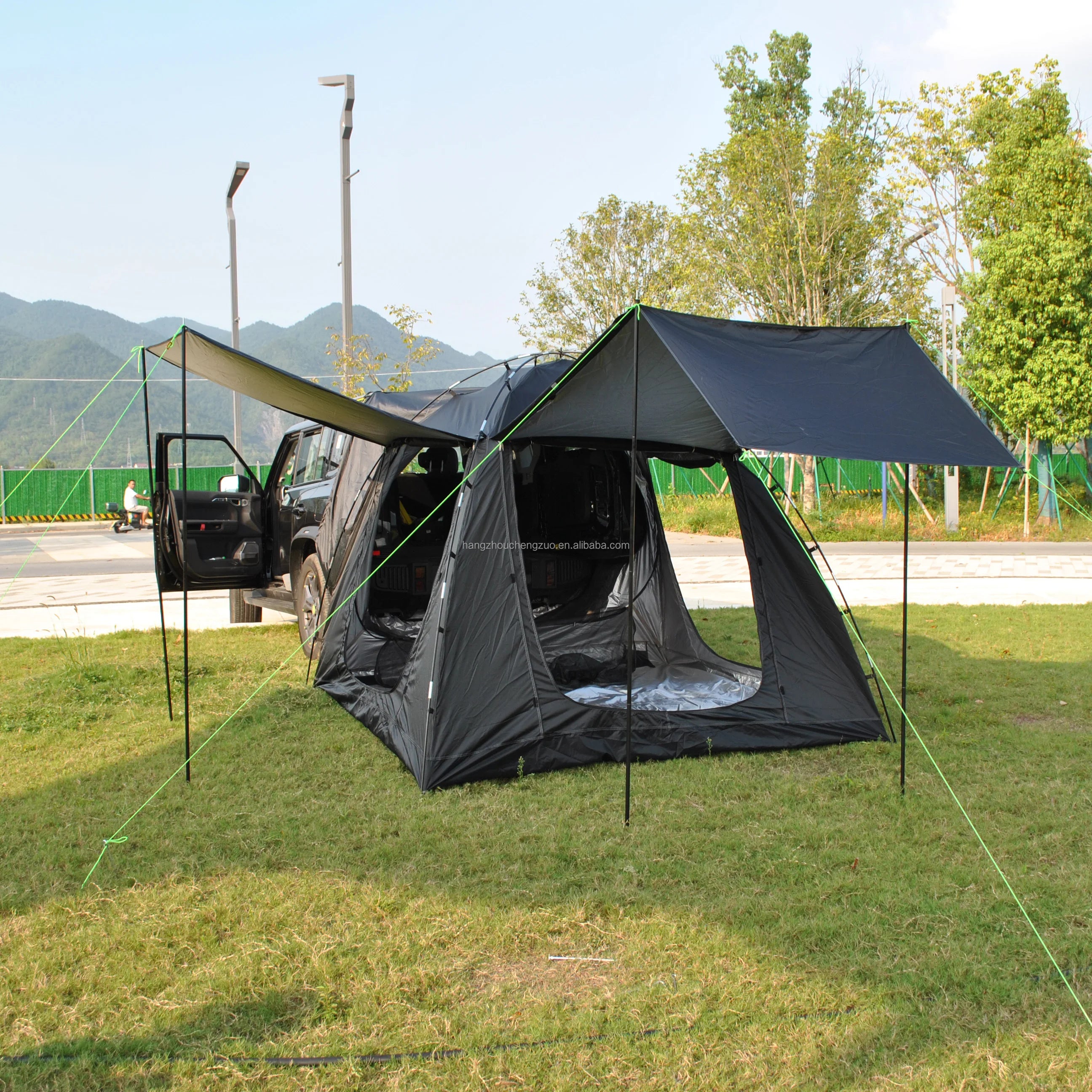 Tent for Camping, 6-Person Car Camping  Tailgate Tent for Outdoor, Easy Set up with Canopy