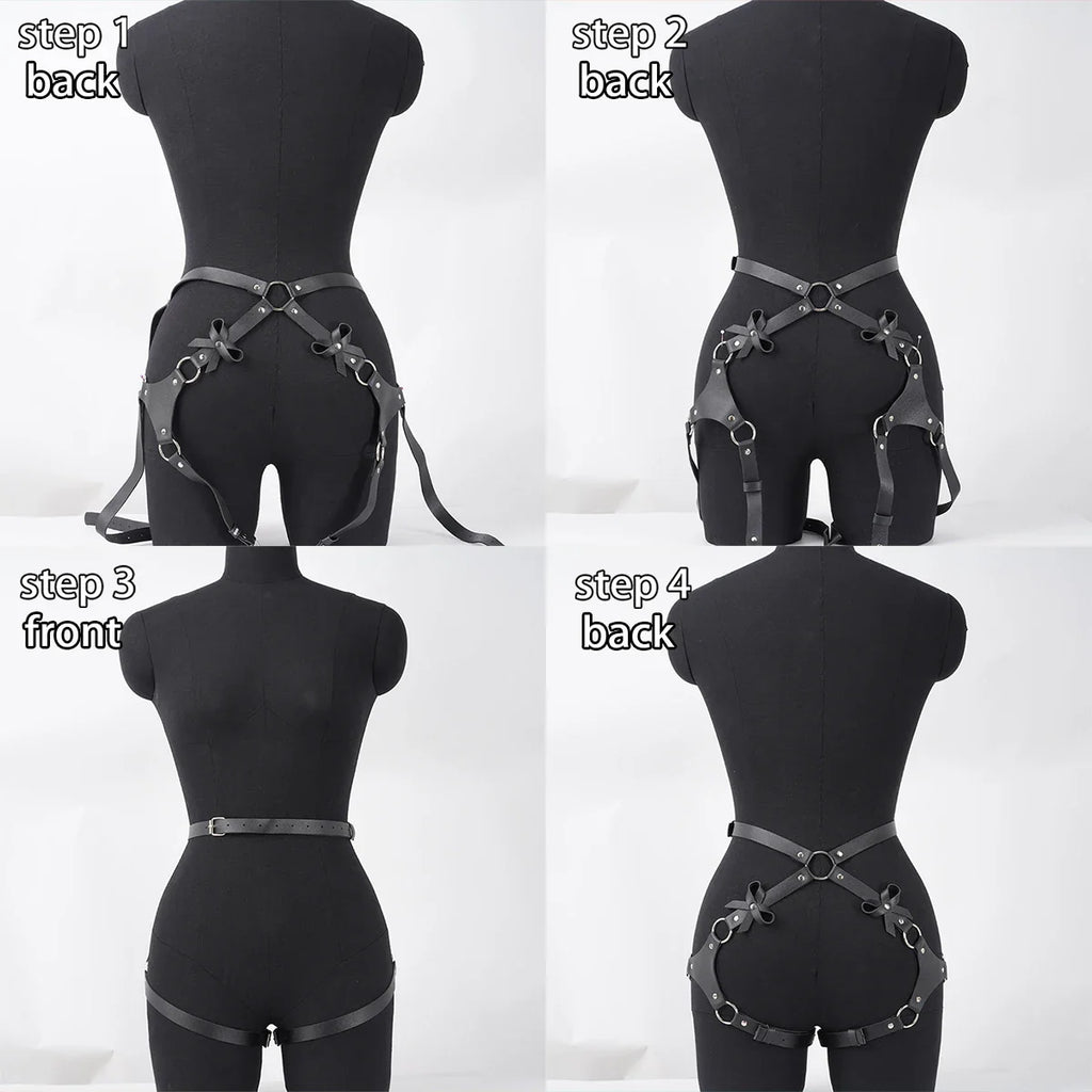 Women Fashion Belt Female Street Style  Leg Harness Belt Thigh Garter Gothic Casual Wild Decoration Belts Clothing Accessories