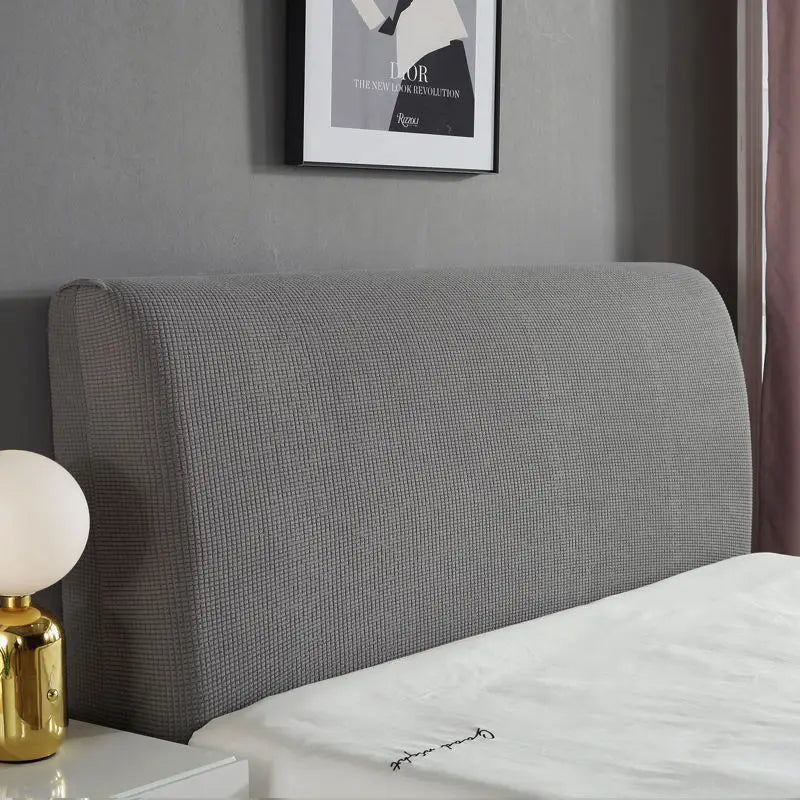 Simple Bedside Cover Elastic Thicken Protection Headboard Case Dust-Proof Nordic Bedroom Bed Cushion Cover House Decoration