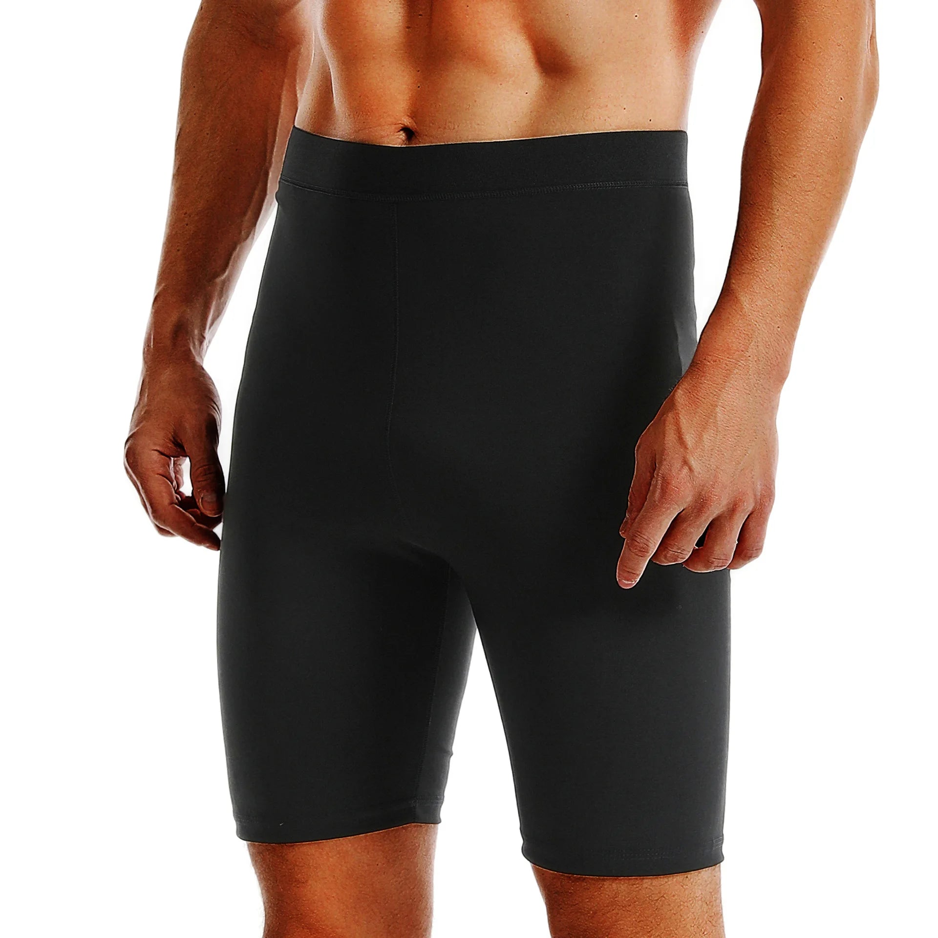 Sweat Pants Men's High Waist Waist Abdominal Pants Fitness Pants Running Sports Heat Gathering Sweat Pants Shorts Sweat Pants