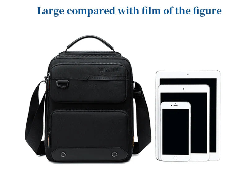 Men Multifunctional Fashion Anti-theft Shoulder Bag Travel Waterproof Oxford Crossbody Sling Bag Casual Messenger Pack For Male