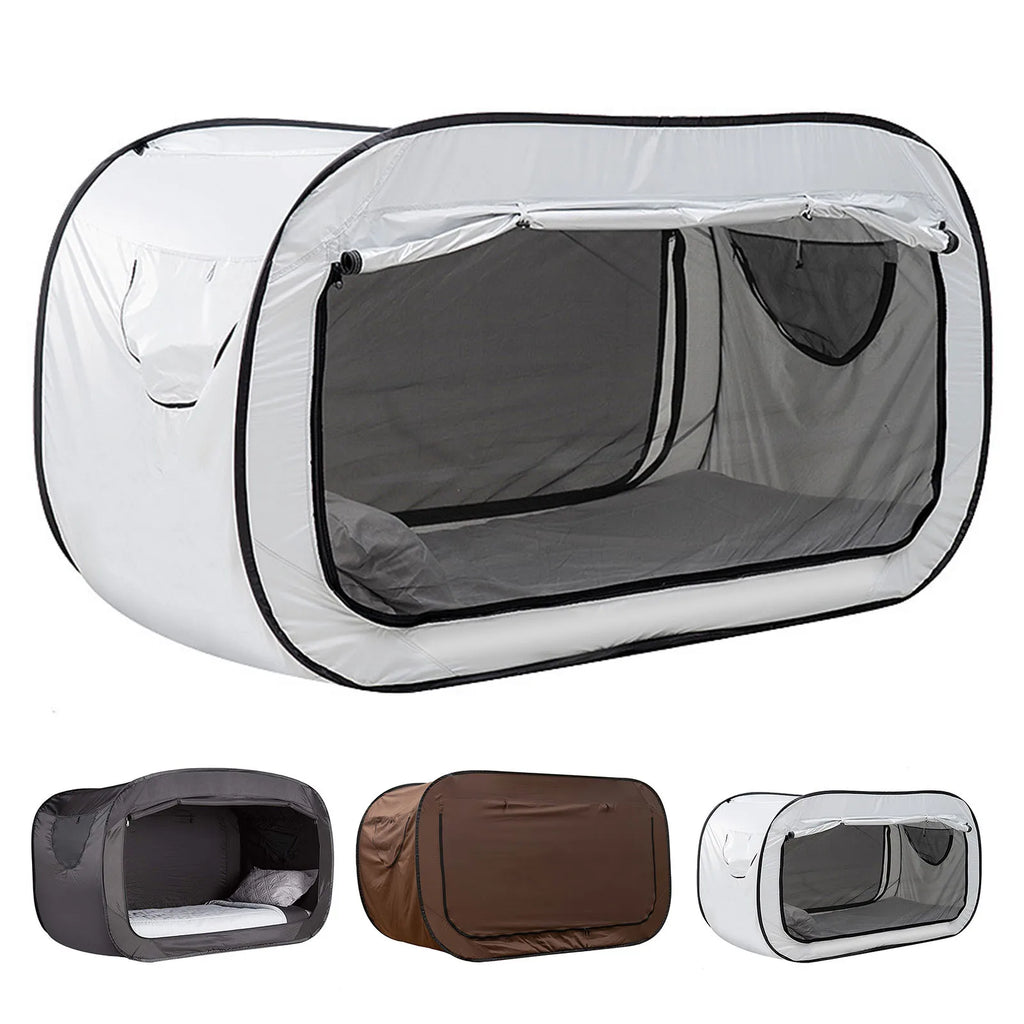 Foldable Camping Tent Fully Enclosed Privacy Bed Canopy with Mosquito Net Portable Sunshade Tent Outdoor & Indoor Use