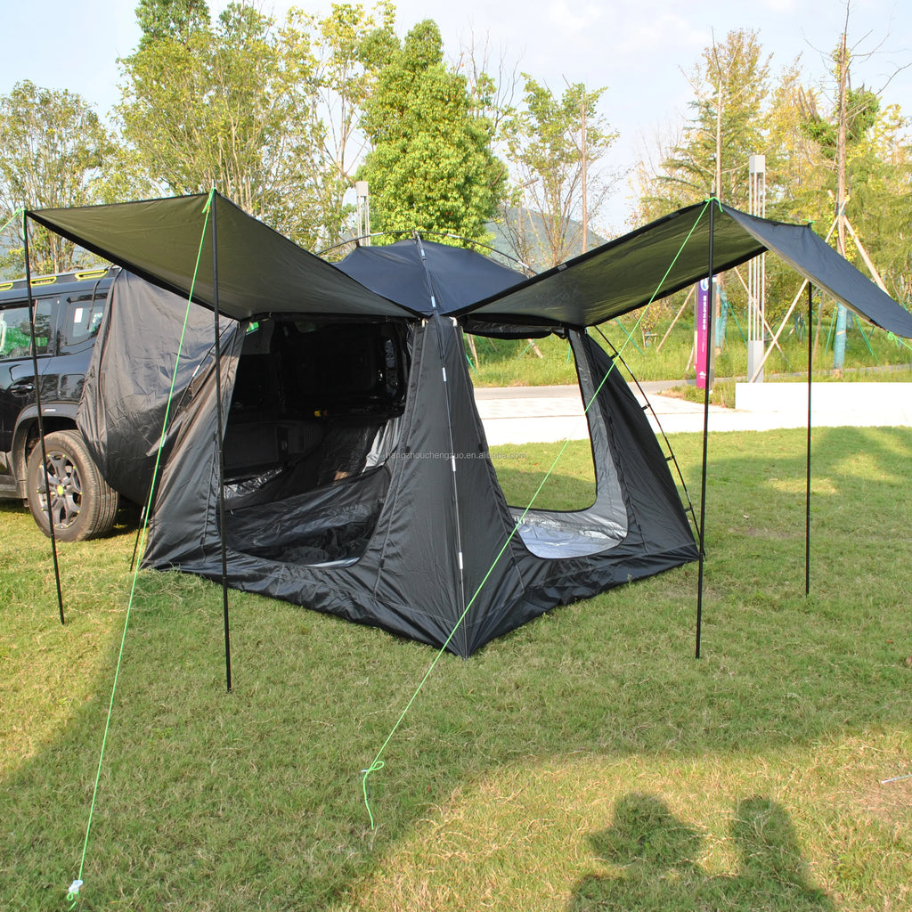 Tent for Camping, 6-Person Car Camping  Tailgate Tent for Outdoor, Easy Set up with Canopy