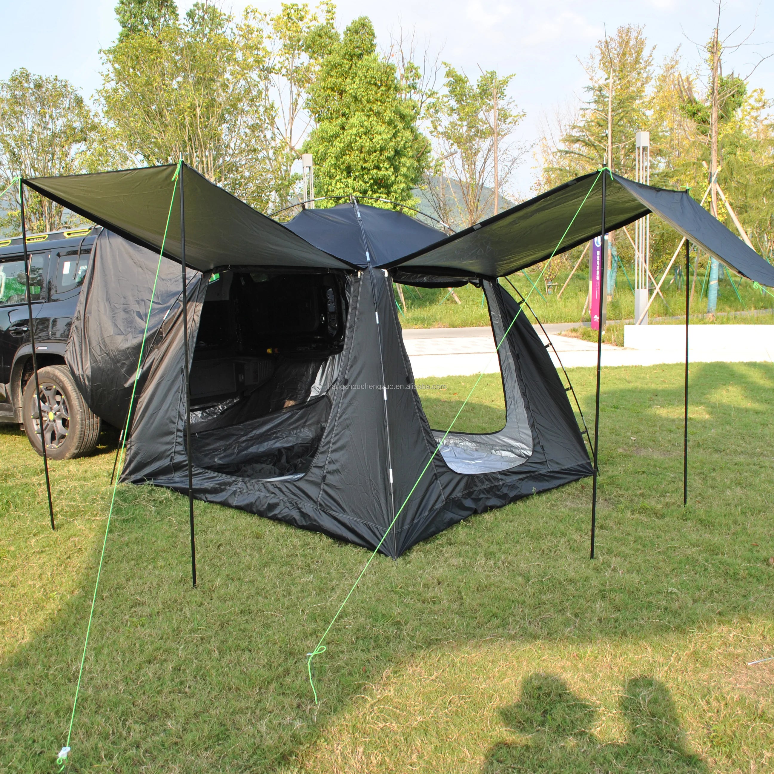Tent for Camping, 6-Person Car Camping  Tailgate Tent for Outdoor, Easy Set up with Canopy