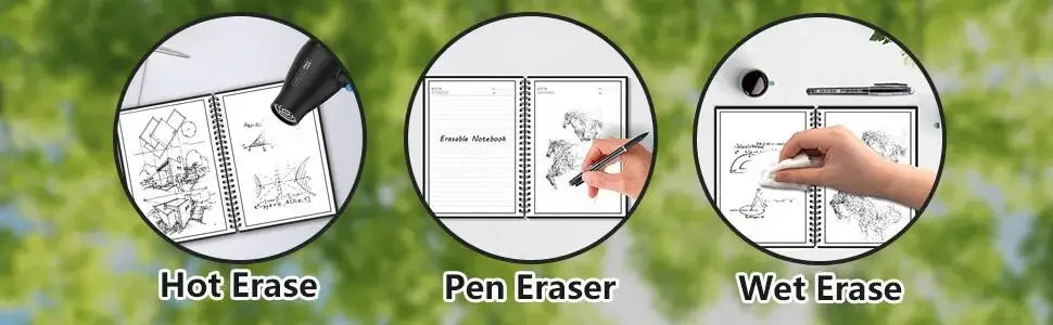 A4 Reusable Erasable Notebook With Pen&Cloth Microwave Heating Waterproof Notepad Office School Smart Notebook