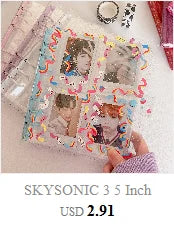 SKYSONIC New Arrival A5 Ring Notebook Jounral Cover INS Bandage Photocards Binder Collect Book Photo Cards Organzier Stationery